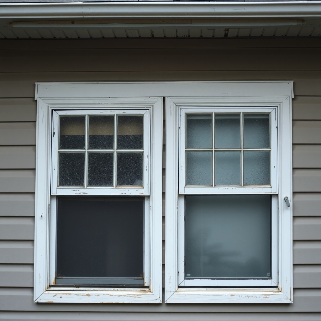 Ventanas antiguas antes de la remodelación